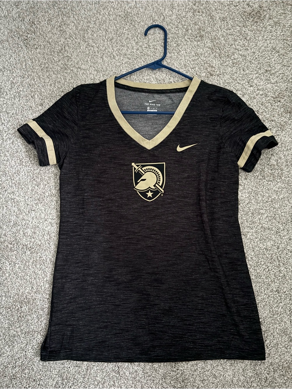 Nike Women’s Black and Gold V-Neck Army Black Knights Tee